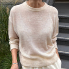 Cecile Crew Neck Mohair Sweater