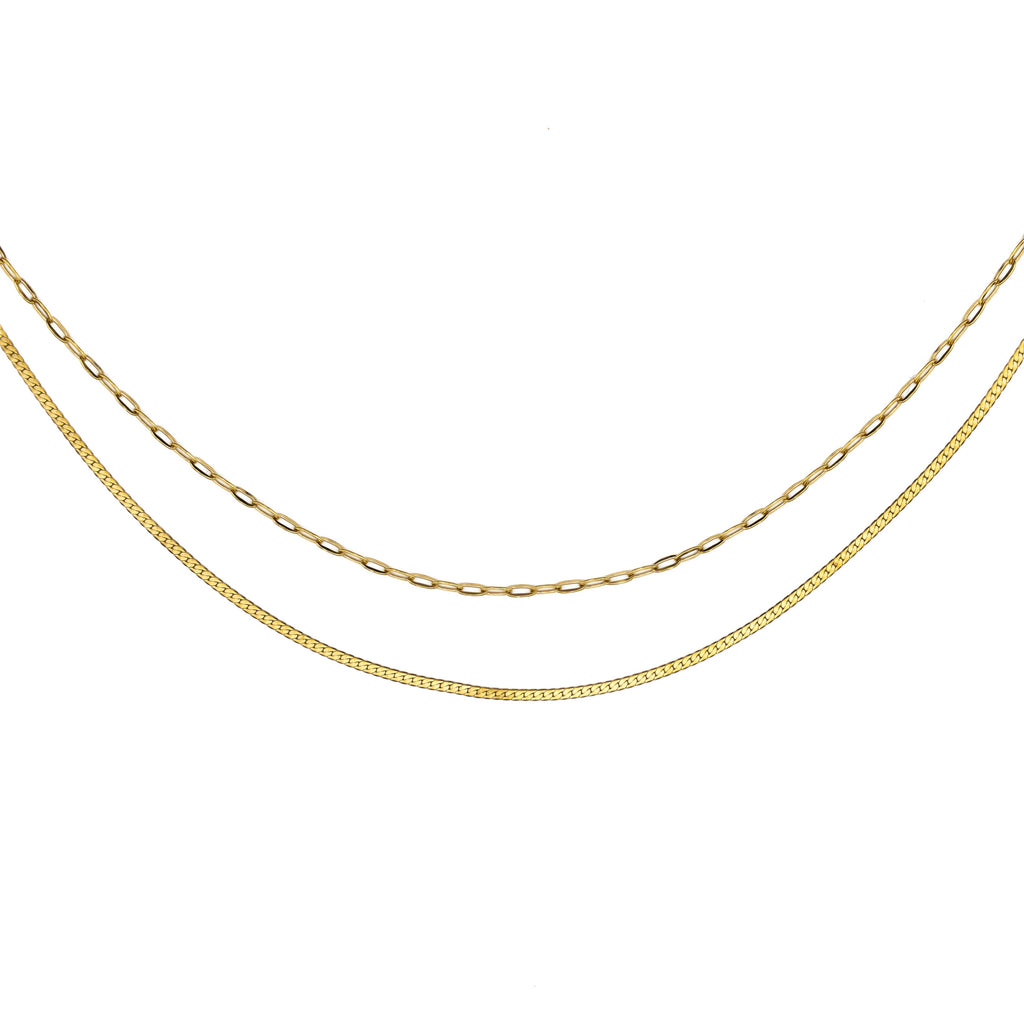 Double Layer Paperclip Necklace