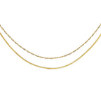 Double Layer Paperclip Necklace