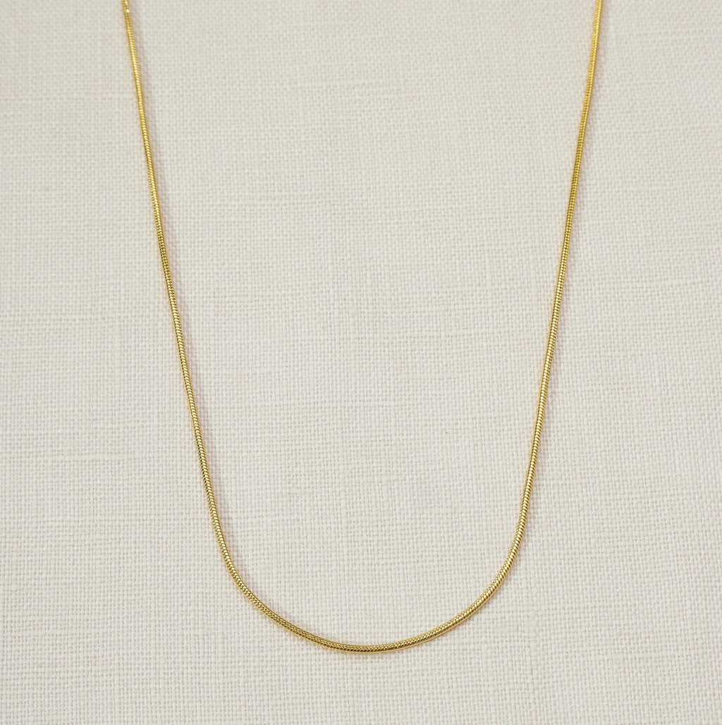 Round Snake Chain Necklace \ 16in