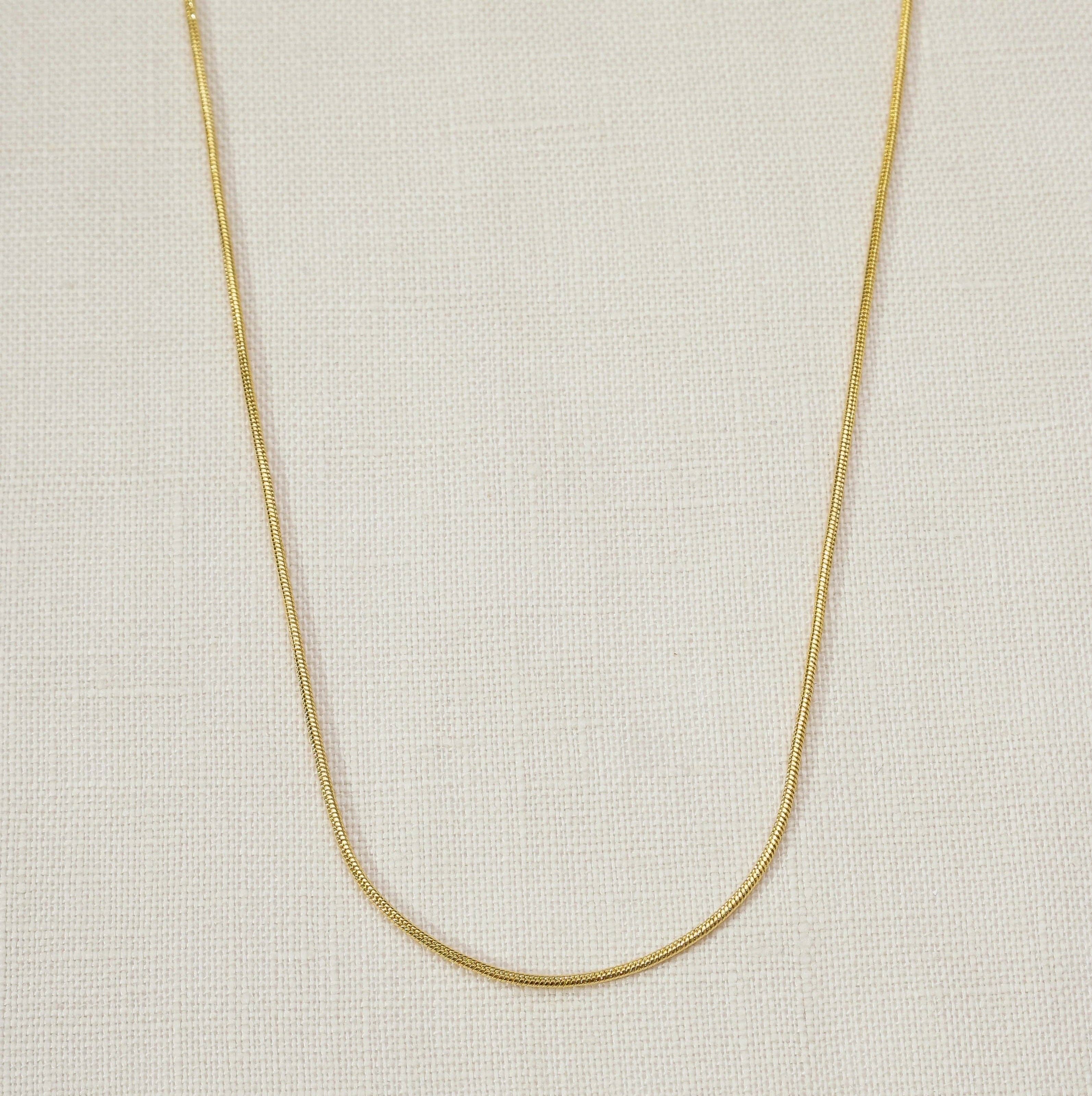 Round Snake Chain Necklace \ 16in