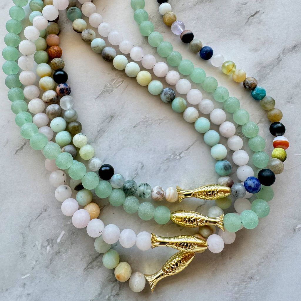 Ashia Beaded Fish Necklace