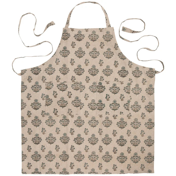 Salvia Block Print Apron