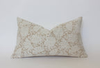 Cream Floral Pillow Cover
