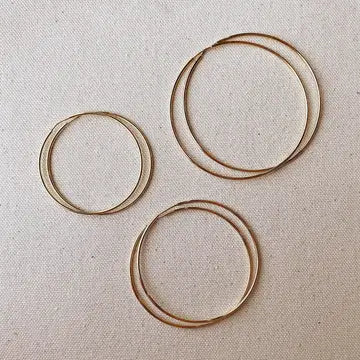 18k Endless Hoop Earrings