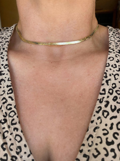 Herringbone Chain Necklace \ 4.0mm