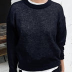 Cecile Crew Neck Mohair Sweater