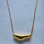 Hazel Gold Drip Necklace