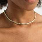Round Brilliant Tennis Necklace
