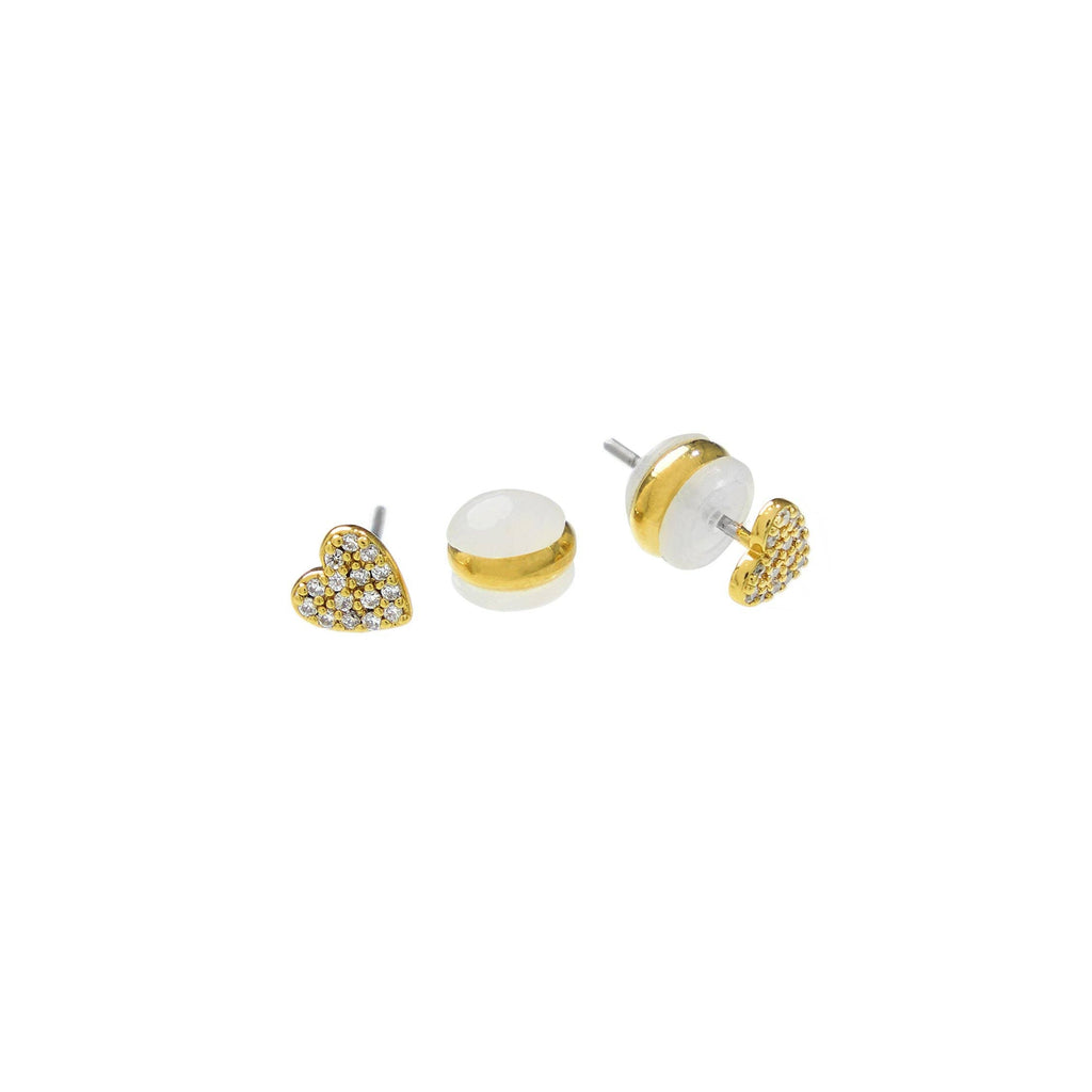 Dainty Tennis Heart Studs
