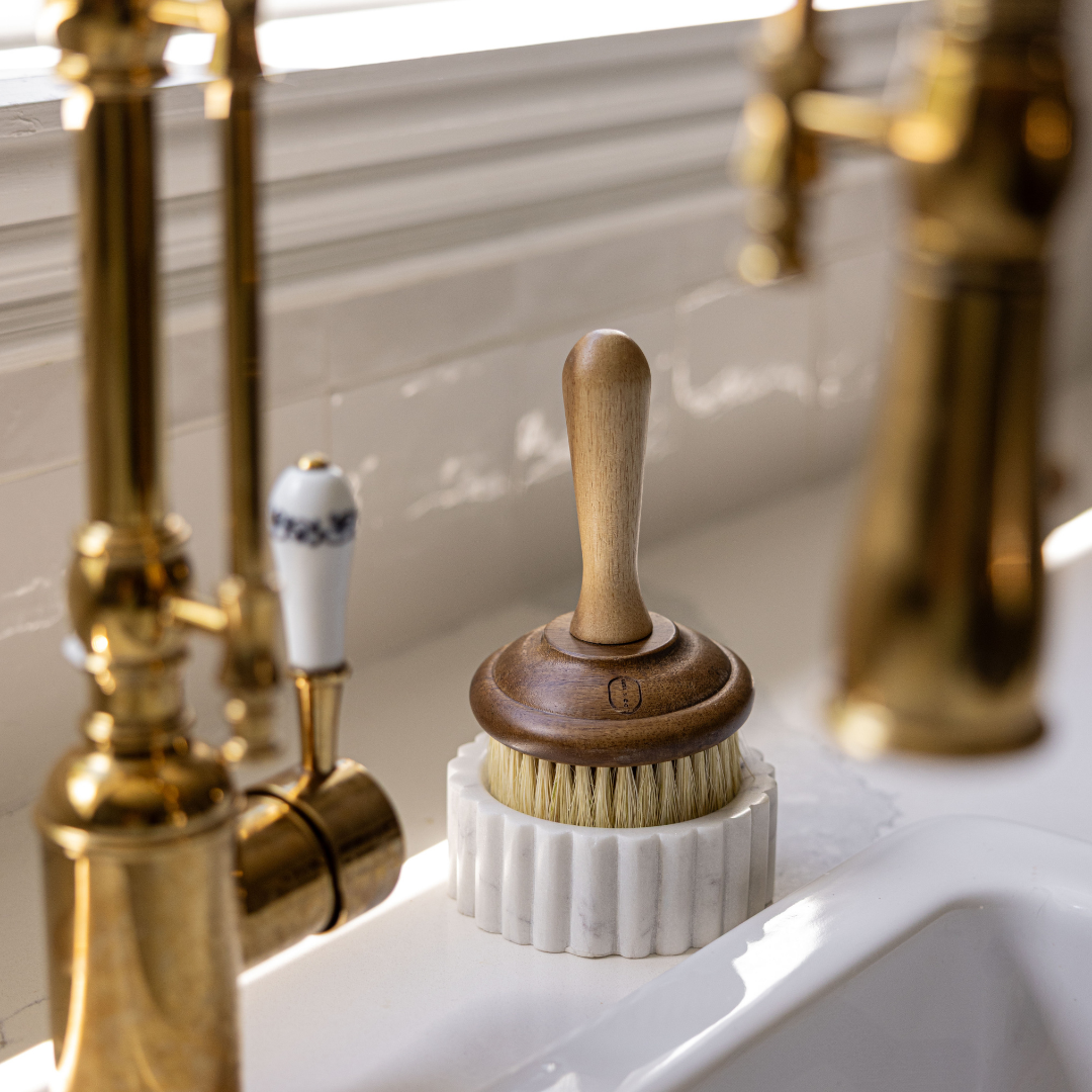 White Marble Fluted Soap Dish