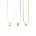 Gold Dainty Initial Necklace