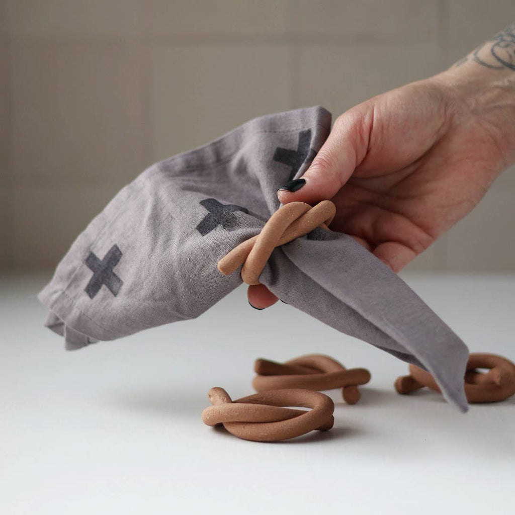 Ceramic Knot Napkin Ring