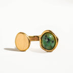 Orion Non-Tarnish Boho Adjustable Ring with Statement Stone