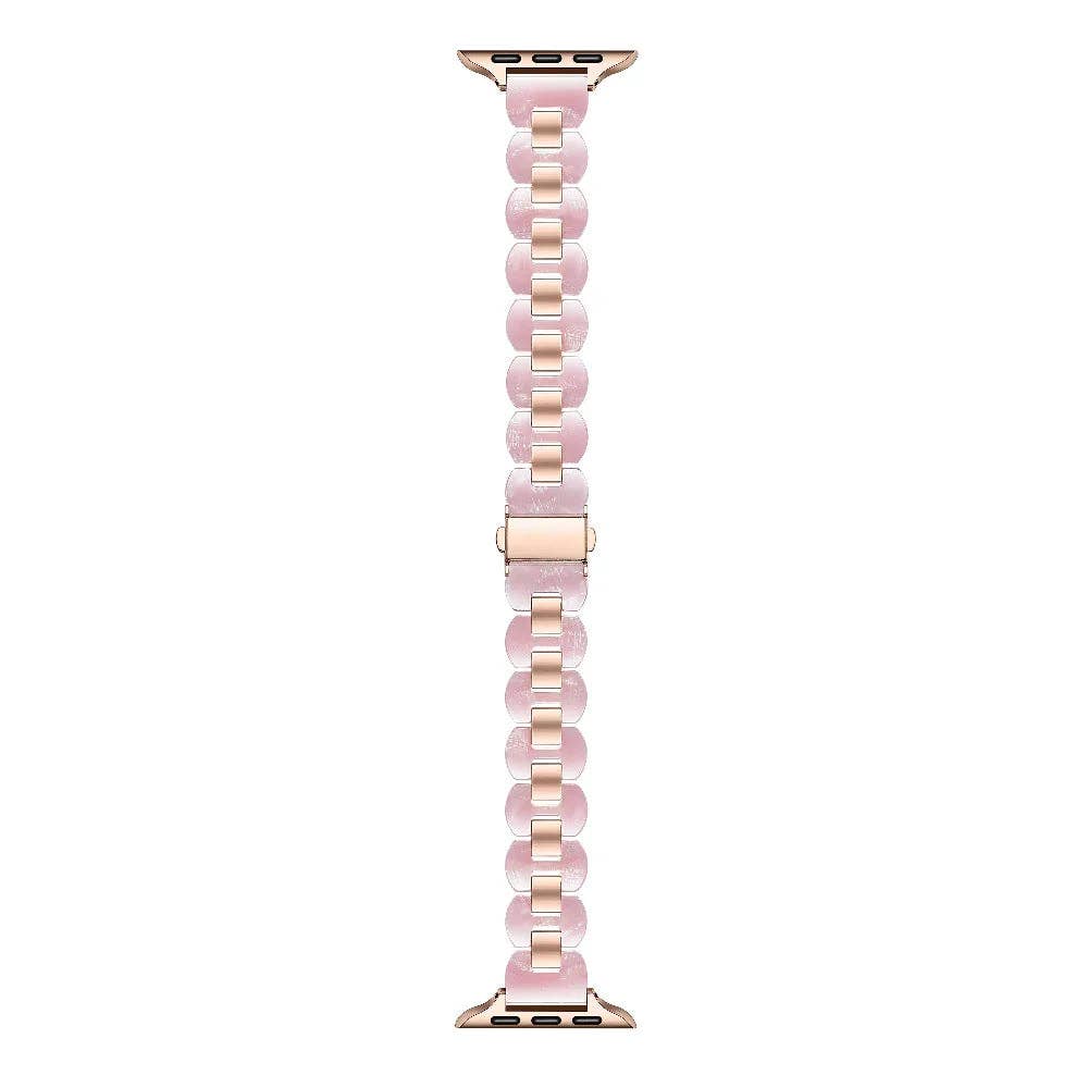 Gold and Tort Link Stainless Steel Band for Apple Watch