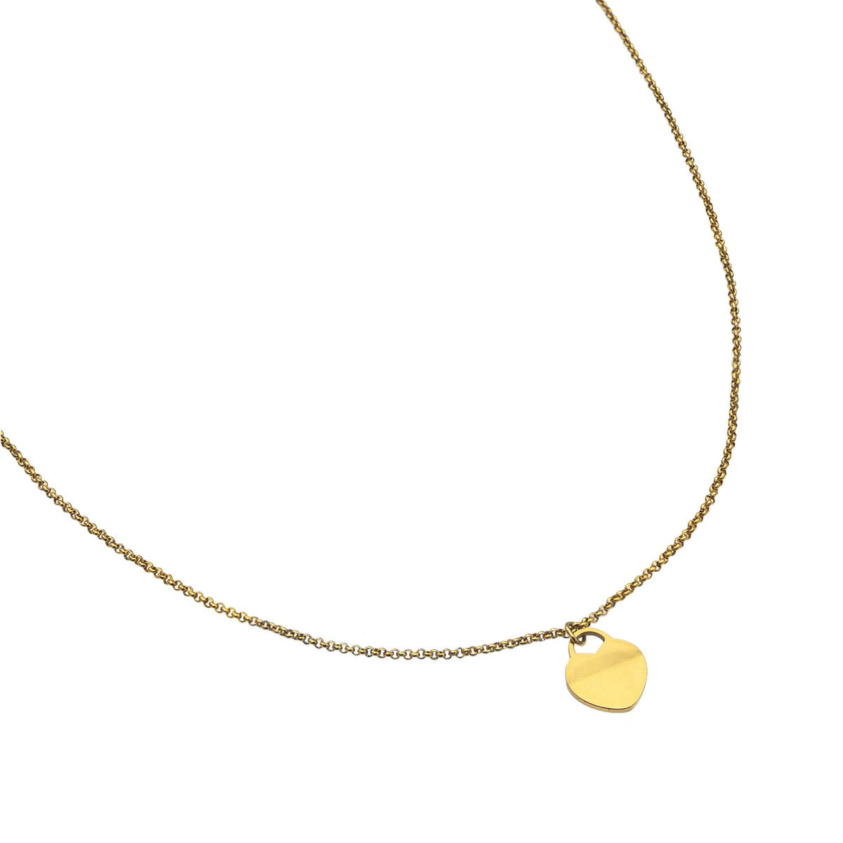 Simple Gold Heart Necklace