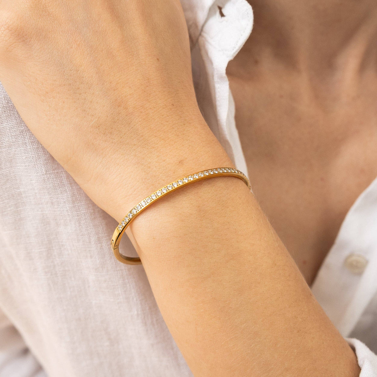 Lined Tennis Bangle