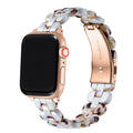 White Link Band for Apple Watch | Gold