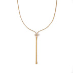 Baguette Lariat Necklace