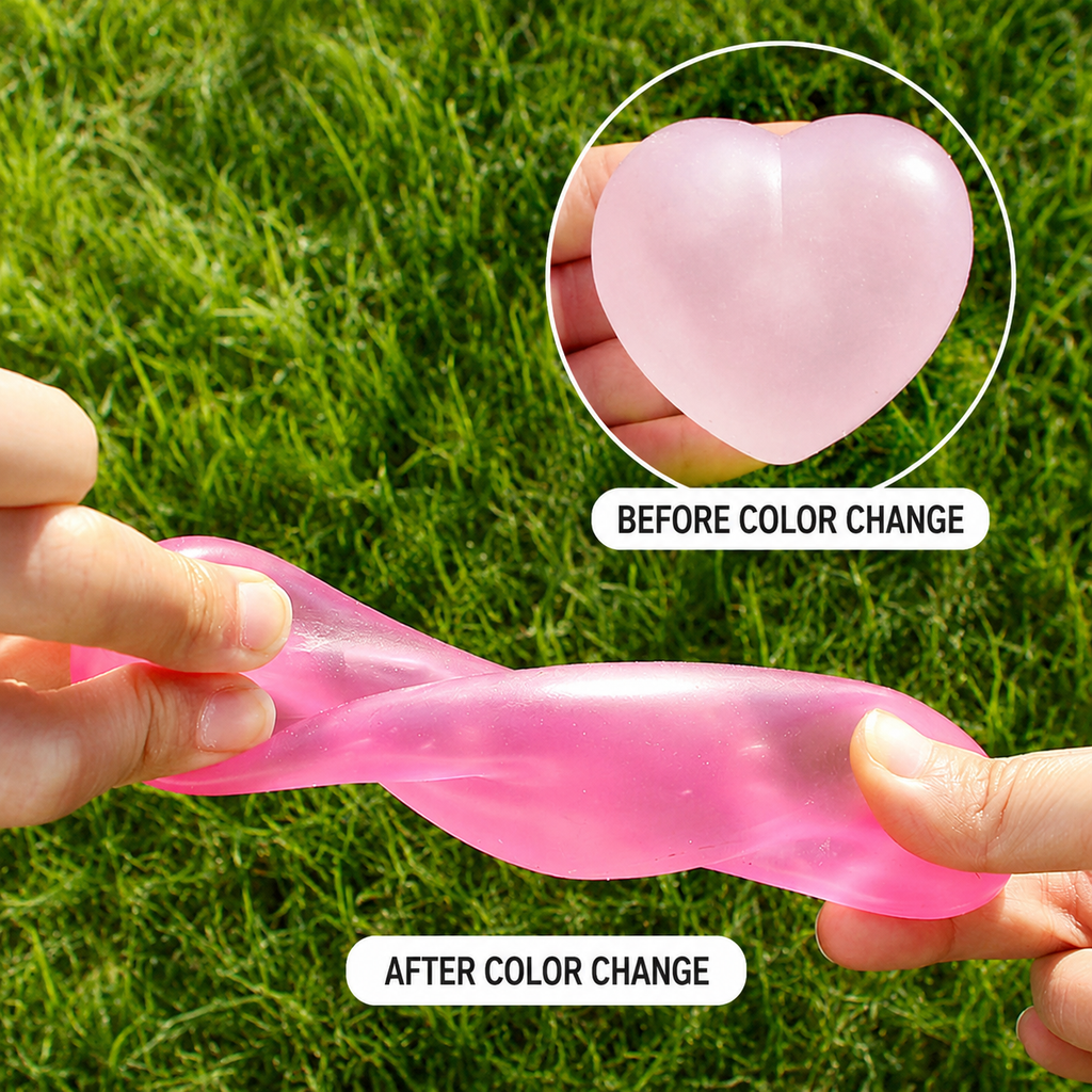 Color Changing Heart Squishy Toy