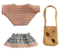Clothes and bag, Little sister mouse
