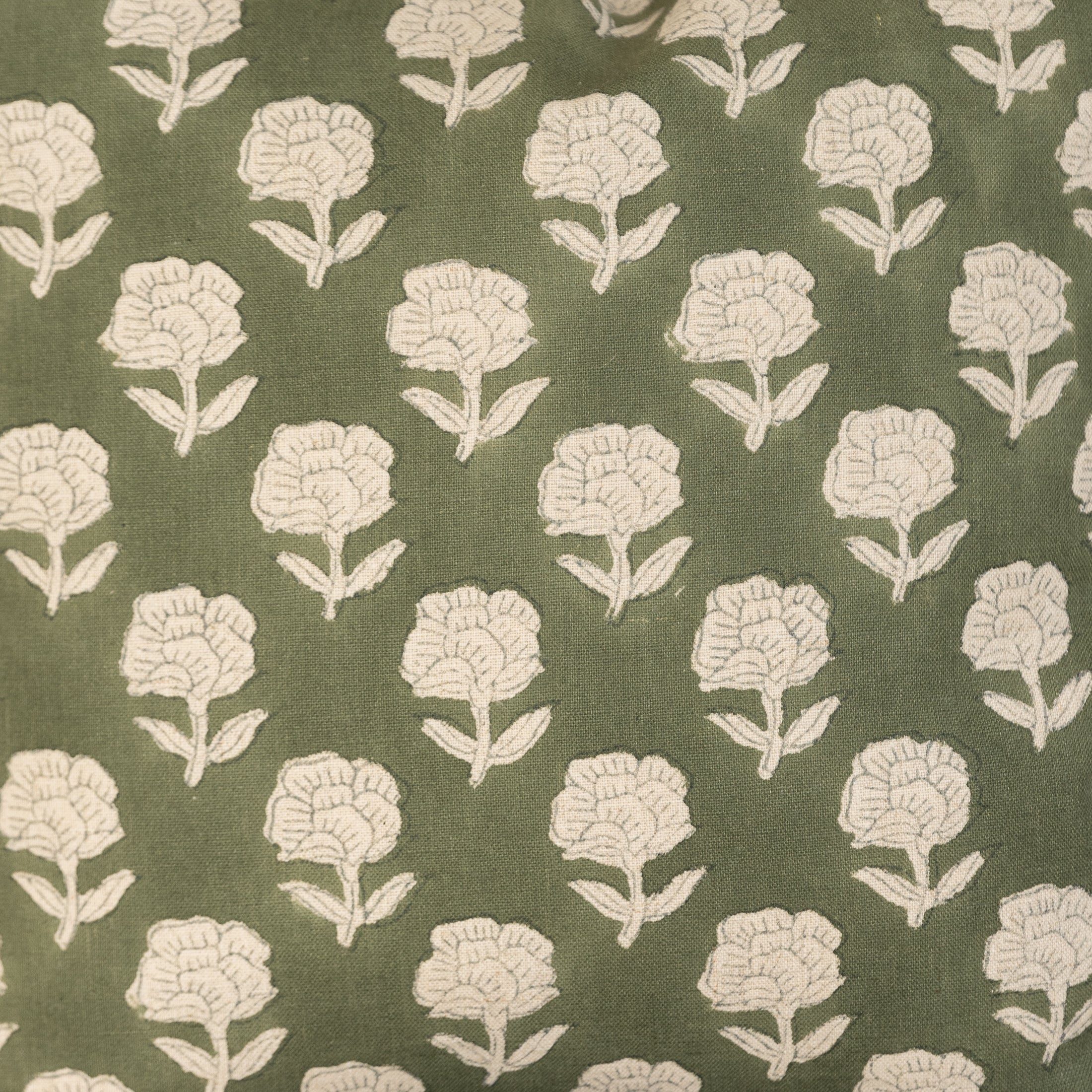 Marigold Pillow Cover in Moss