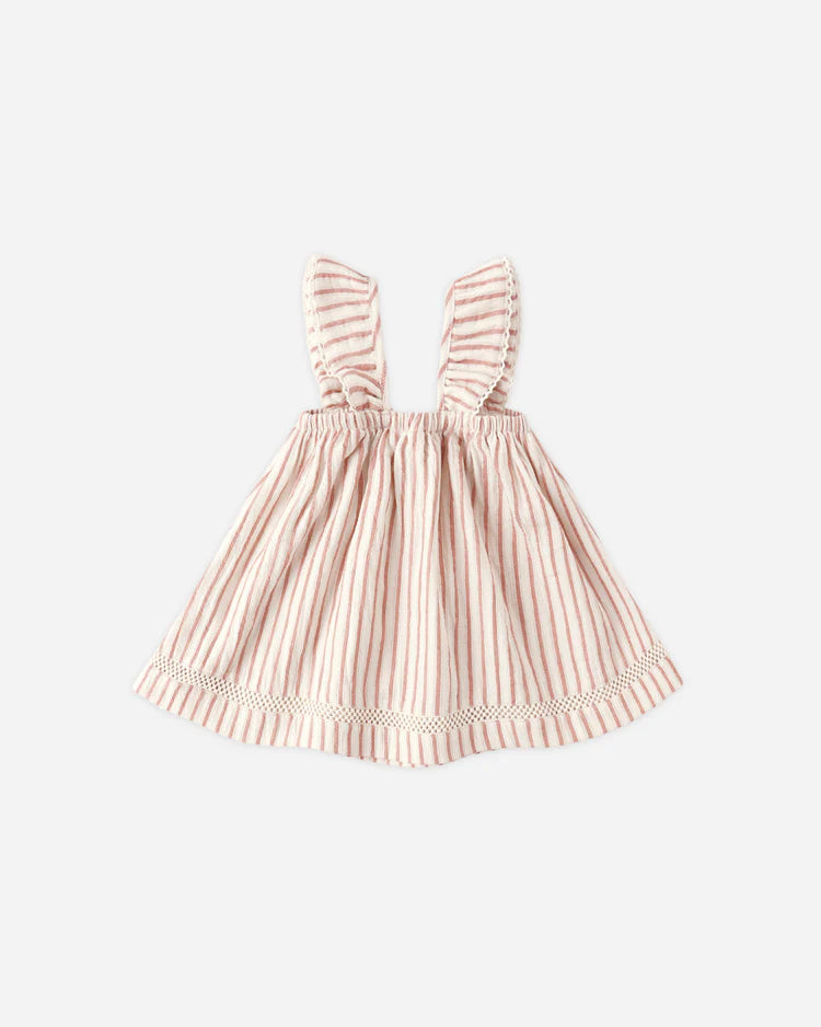 Ruffle Tank Dress Vintage Stripe