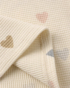 Waffle Tee + Short Set | Confetti Hearts