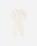 Wrap Top + Footed Pant Set || Bunnies