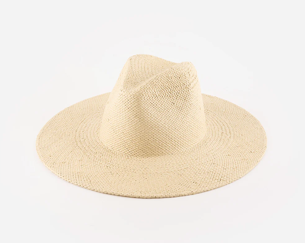 Faye Wide Fedora Straw Hat