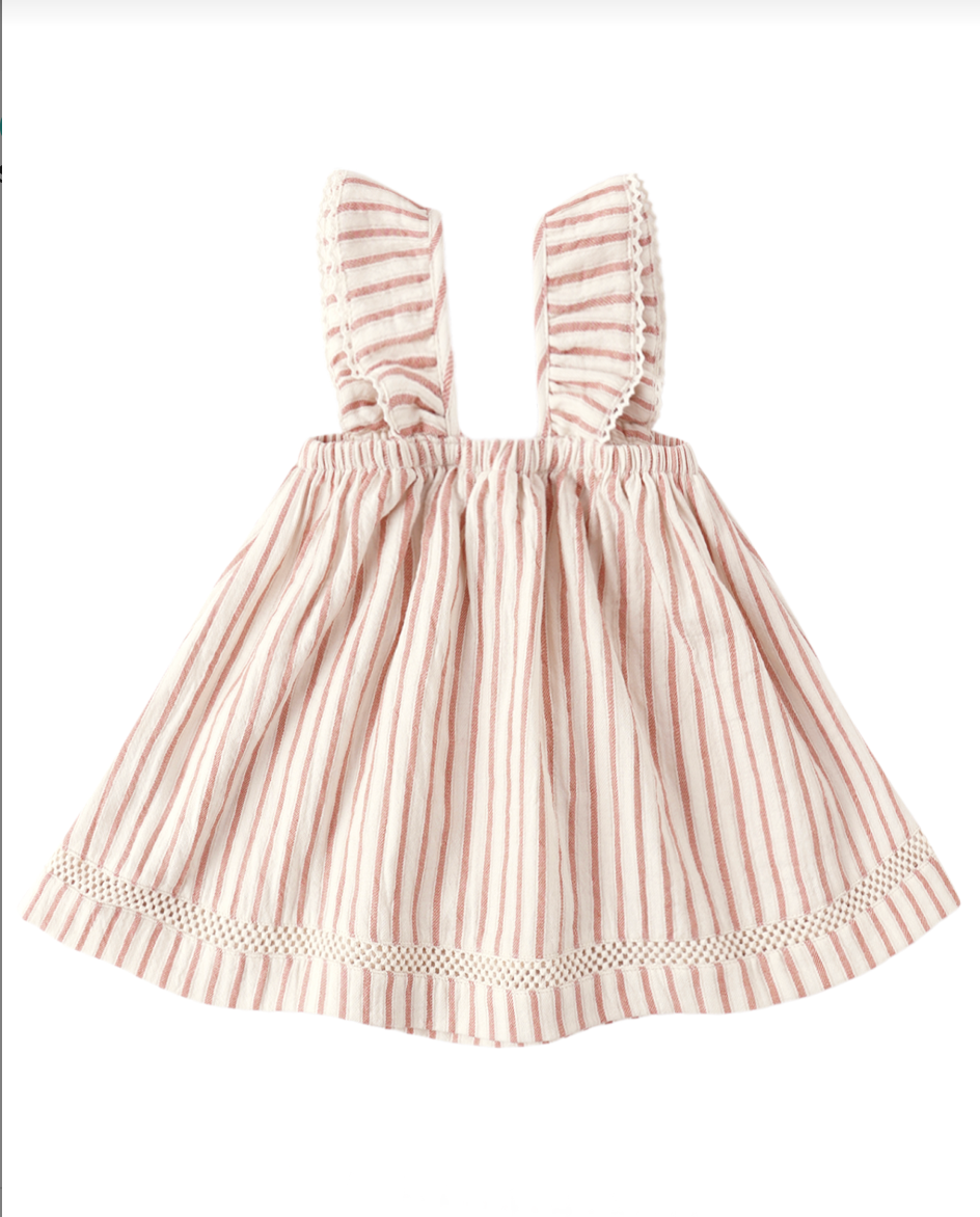 Ruffle Tank Dress Vintage Stripe