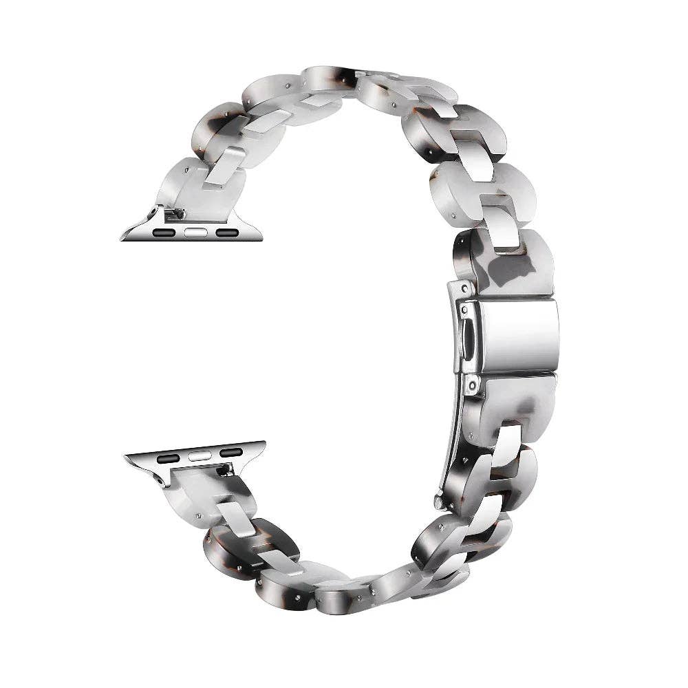 Gold and Tort Link Stainless Steel Band for Apple Watch