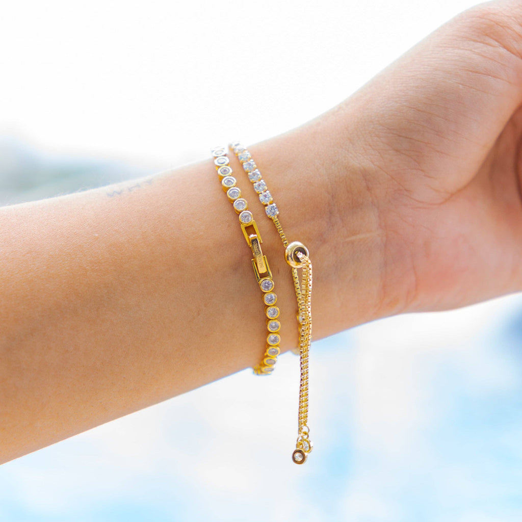 Pull Tie Tennis Bracelet