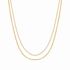 Double Layer Paperclip Necklace