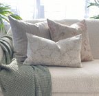 Cream Floral Pillow Cover