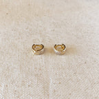 CZ Clicker Hoop Earrings