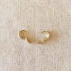 CZ Clicker Hoop Earrings
