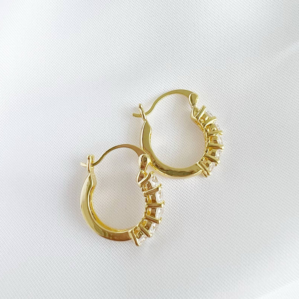 Stella CZ Hoops Earrings
