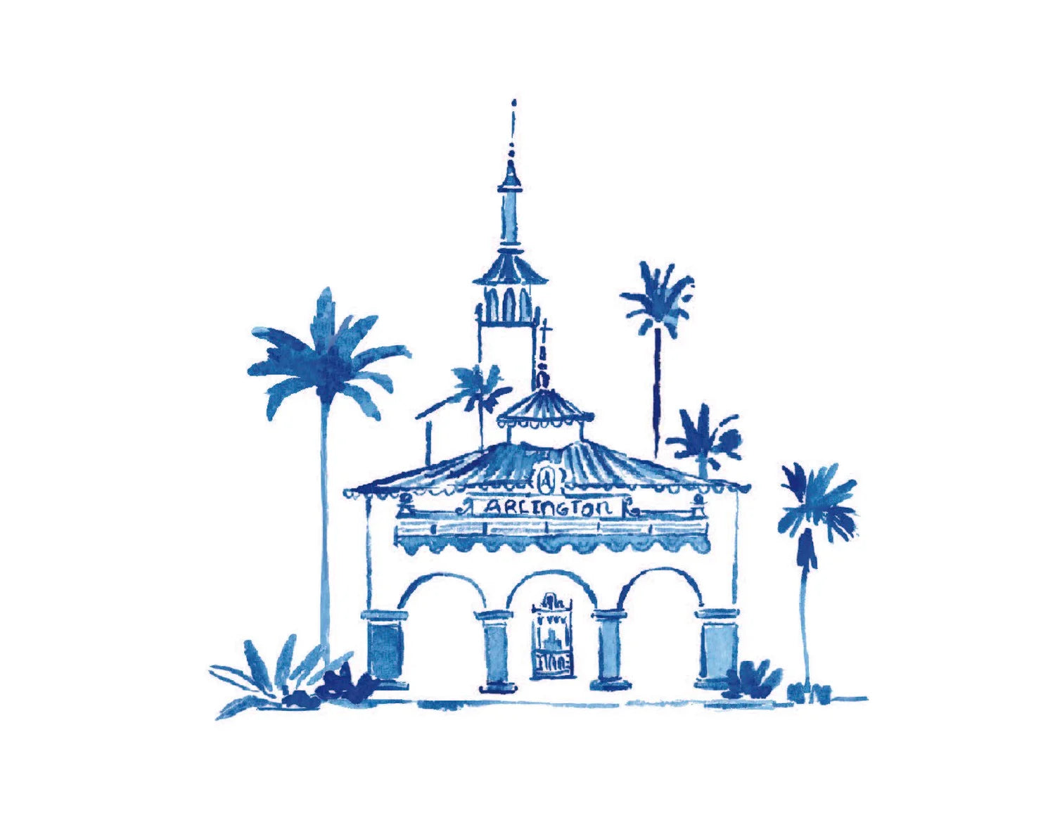 SB Arlington Watercolor card