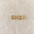 CZ Clicker Hoop Earrings