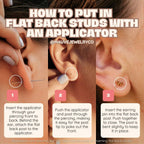 Constellation Flat Back Studs: Silver