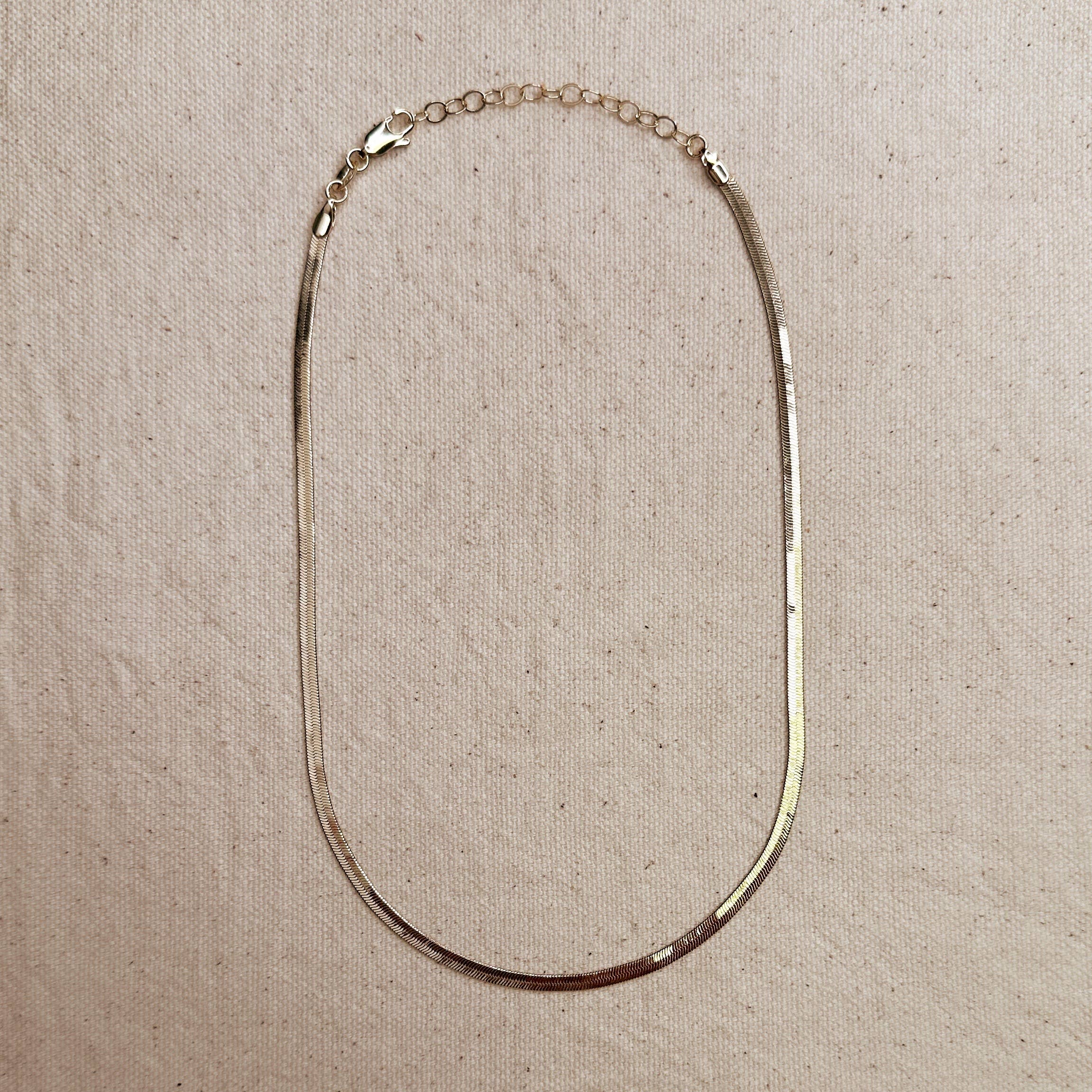 Herringbone Chain Necklace \ 4.0mm