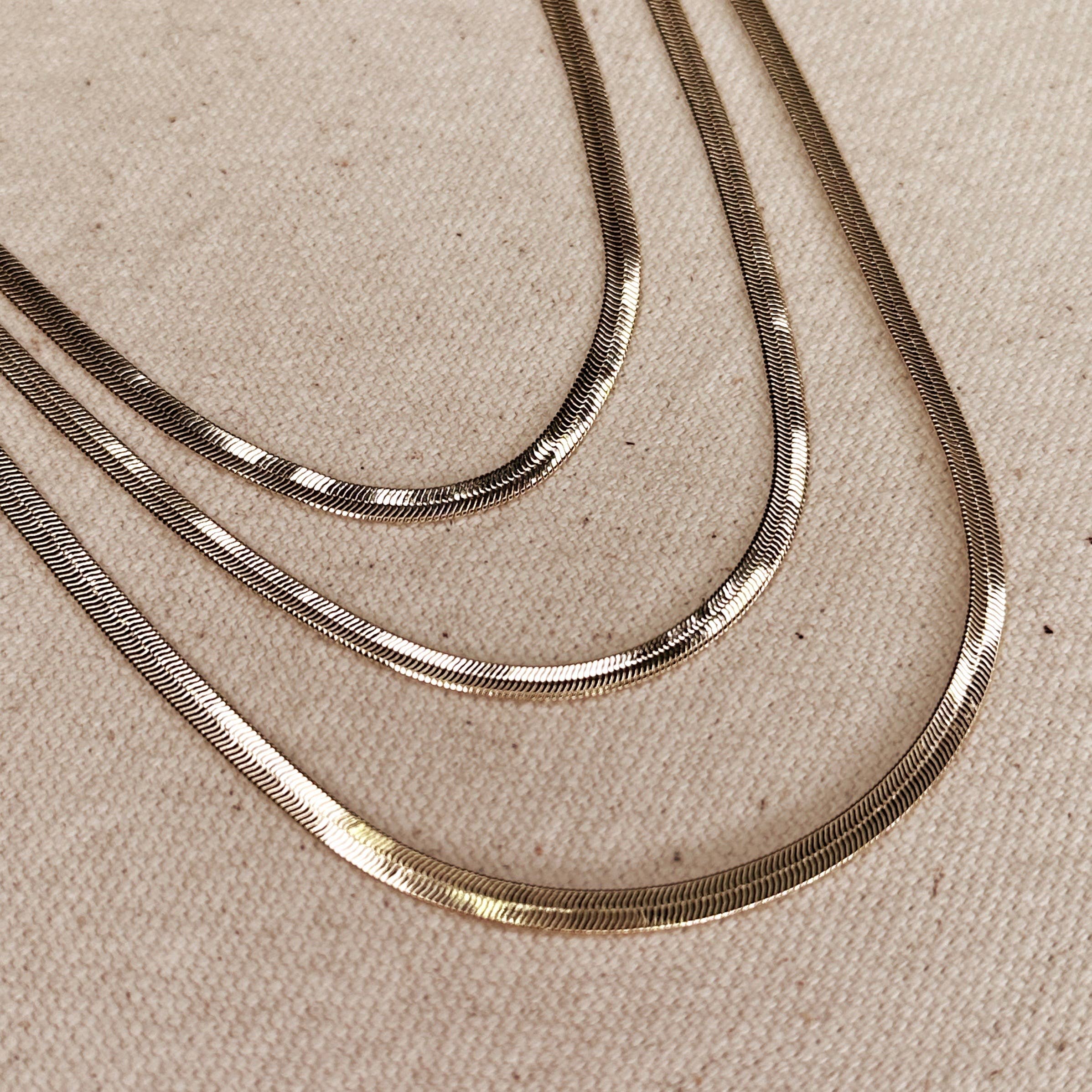 Herringbone Chain Necklace \ 4.0mm
