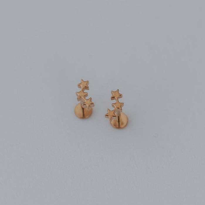 Constellation Flat Back Studs: Silver