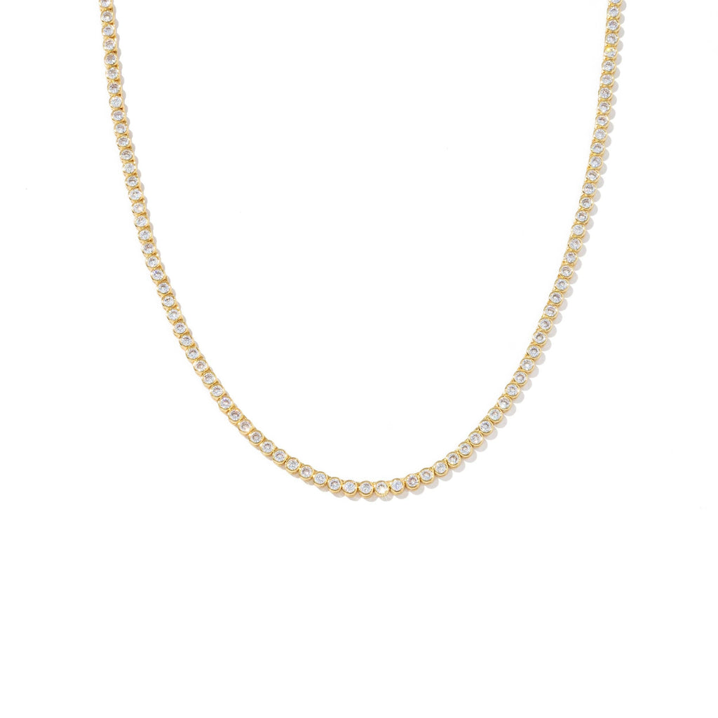 Round Brilliant Tennis Necklace