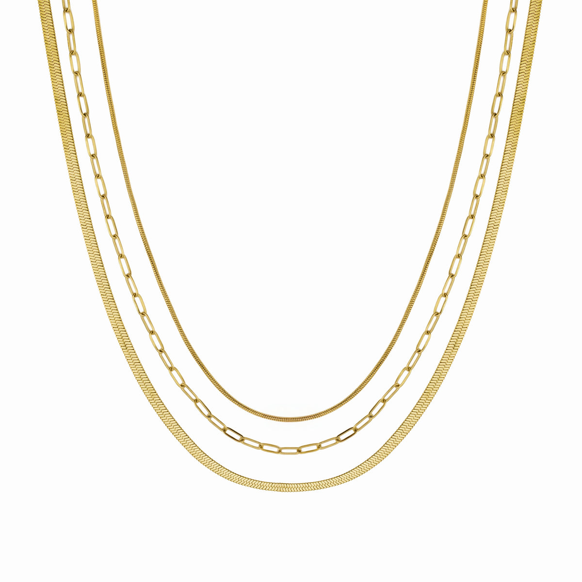 3-Layer Paperclip Necklace