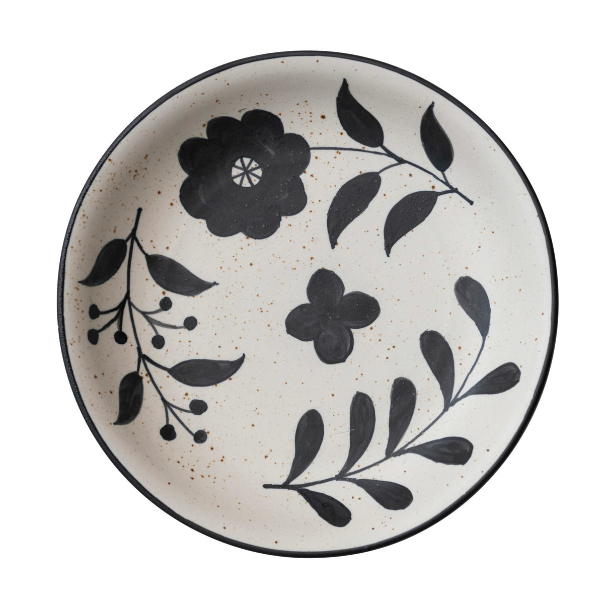 Hand-Painted Floral Bowl