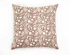 Aja Floral Block Print Macaroon Pillow Cover