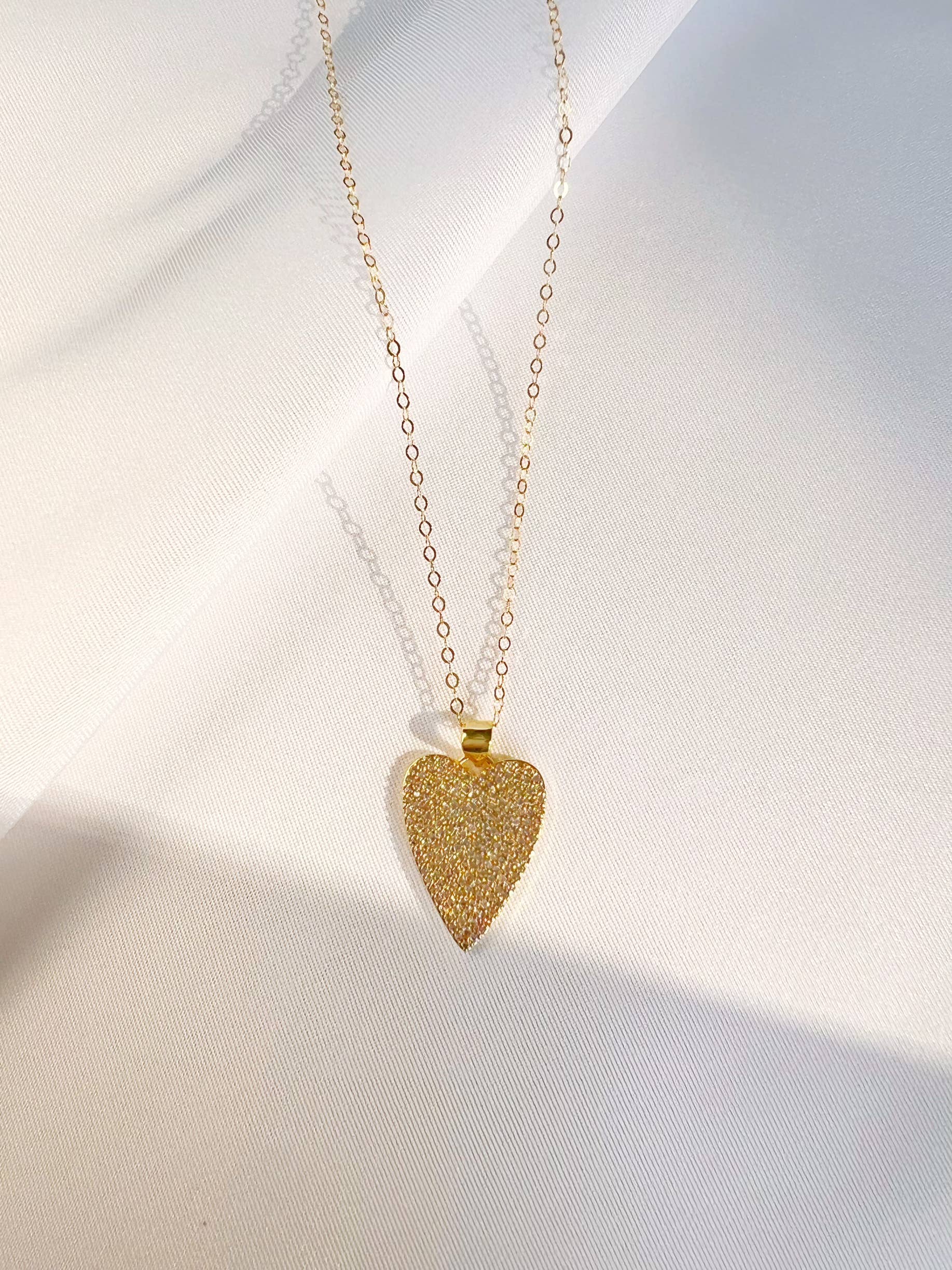 One Love Heart CZ Necklace