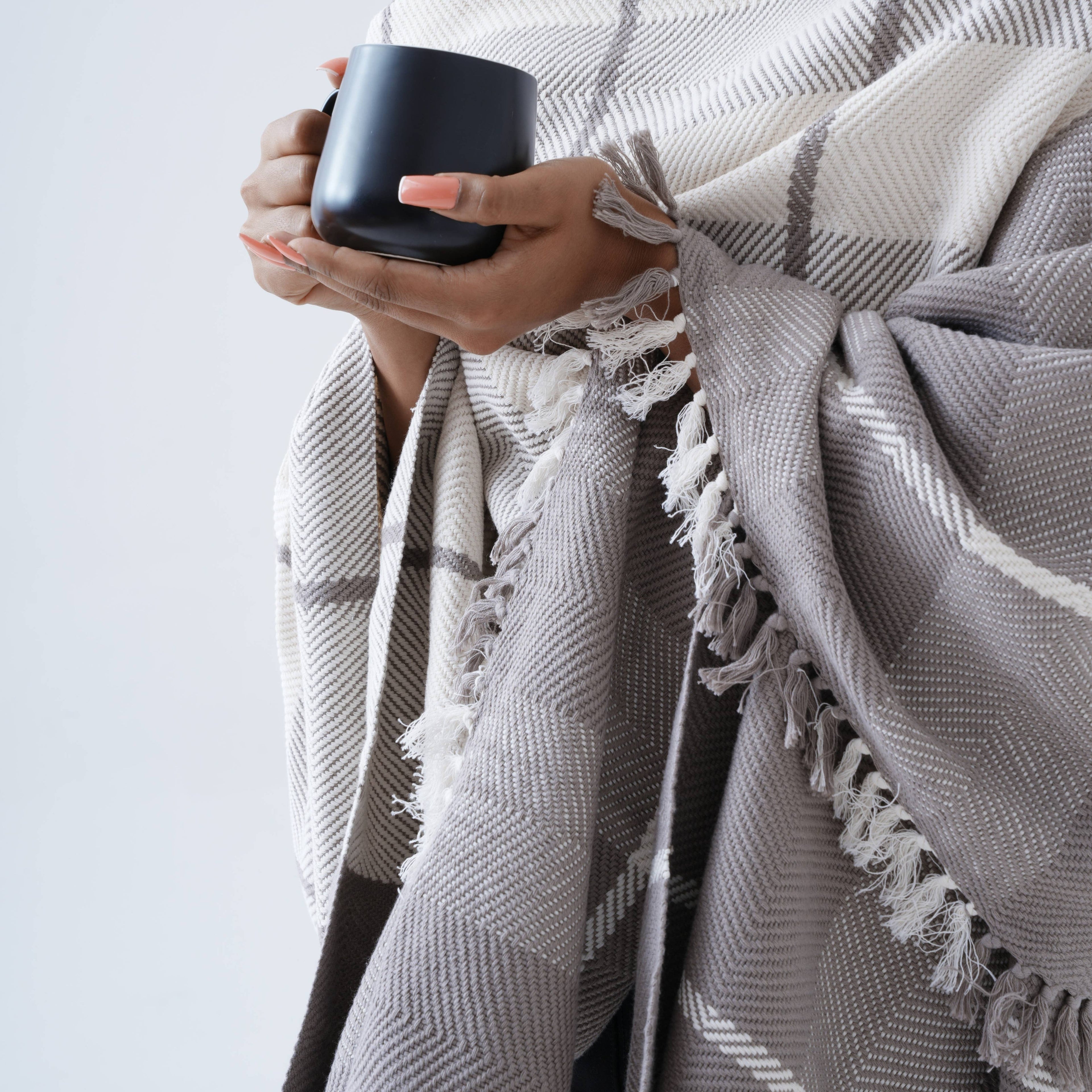 Handwoven Cotton Throw Blanket